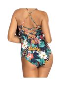 Maillot de bain 1 Pièce Gianna multicolore/vert