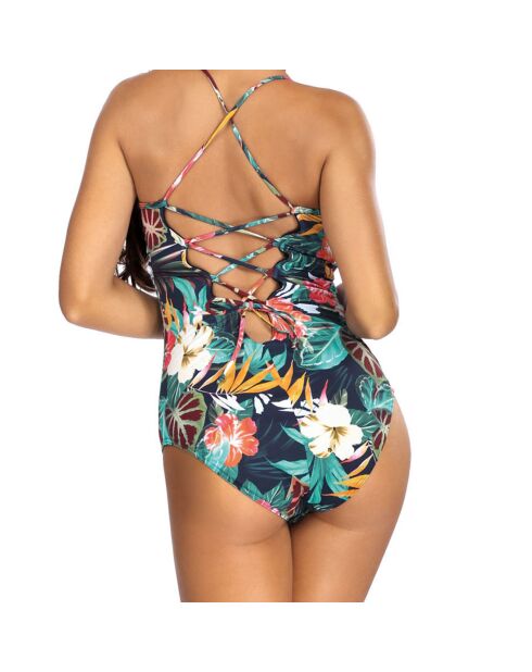 Maillot de bain 1 Pièce Gianna multicolore/vert