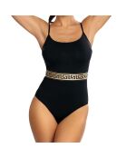 Maillot de bain 1 Pièce Tessa noir/doré