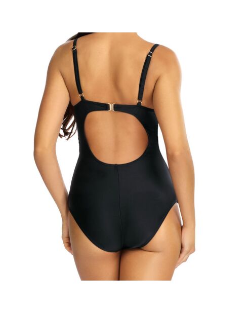 Salma Push-Up badpak uit één stuk veelkleurig/zwart/wit