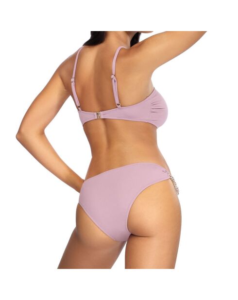 Maillot de bain 2 Pièces Flora rose parme