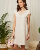 Robe 100% Lin Trieste beige