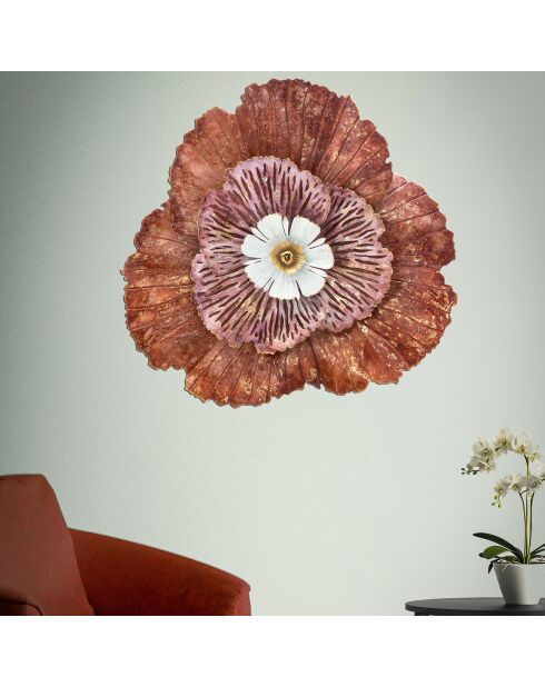Décoration murale multicolore - 72x73.5x11 cm