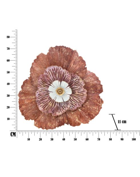 Decoración de pared multicolor - 72x73,5x11 cm