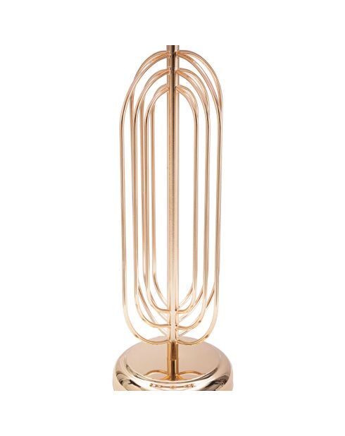 Krista Tischlampe gold/rosa - 55x28x28 cm