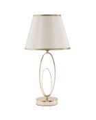 Lampe de table glam doré/crème - 47x24x24 cm