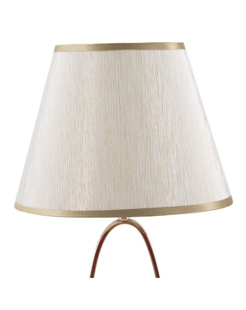 Lampe de table glam doré/crème - 47x24x24 cm