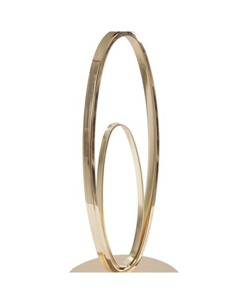 Lampe de table glam doré/crème - 47x24x24 cm