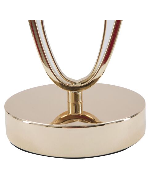 Lampe de table glam doré/crème - 47x24x24 cm