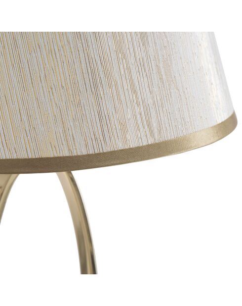 Lampe de table glam doré/crème - 47x24x24 cm