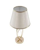 Lampe de table glam doré/crème - 47x24x24 cm