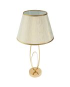 Glam Tischlampe in Gold/Creme - 58x30x30 cm