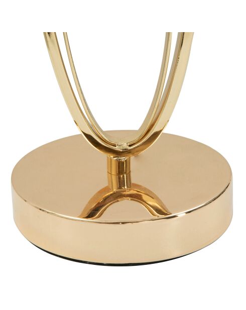 Glam Tischlampe in Gold/Creme - 58x30x30 cm
