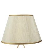 Glam Tischlampe in Gold/Creme - 58x30x30 cm