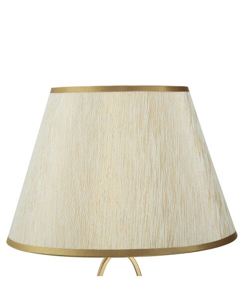Glam Tischlampe in Gold/Creme - 58x30x30 cm