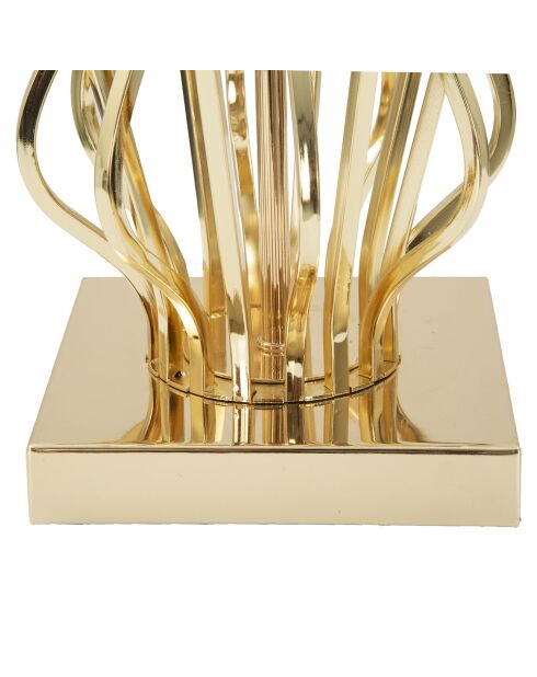 Lampe de table glam doré/crème - 52x30x30 cm