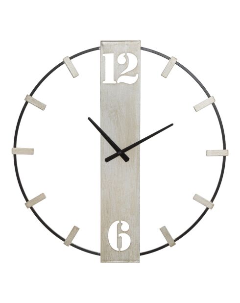 Orologio da parete Grisy nero/grigio - 63x61x4,5 cm