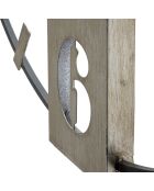 Horloge murale grisy noir/gris - 63x61x4.5 cm