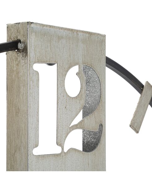 Orologio da parete Grisy nero/grigio - 63x61x4,5 cm