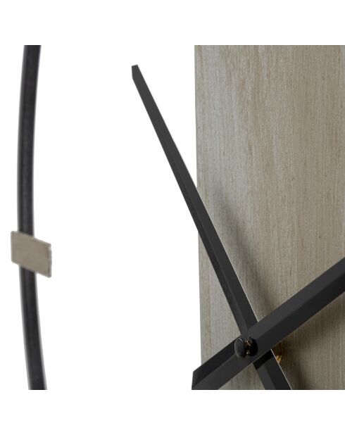 Orologio da parete Grisy nero/grigio - 63x61x4,5 cm