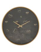 Horloge murale hearts multicolore - D.60x6 cm