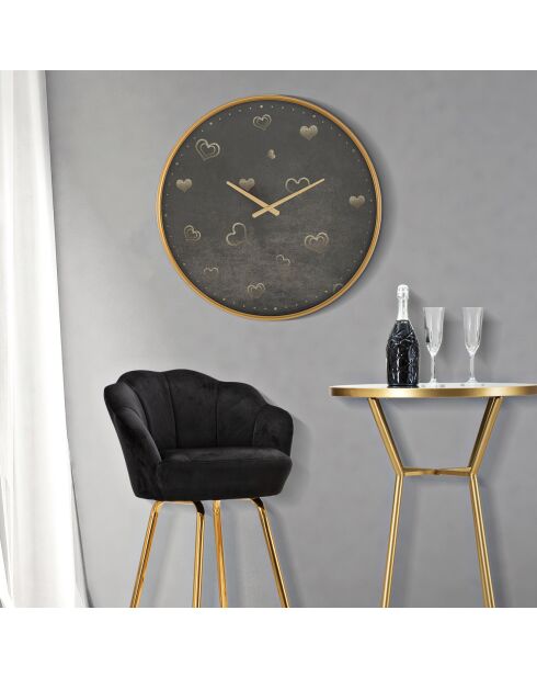 Horloge murale hearts multicolore - D.60x6 cm
