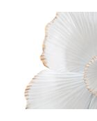 Miroir mural blanc flower blanc/doré - 85.5x82x2.6 cm