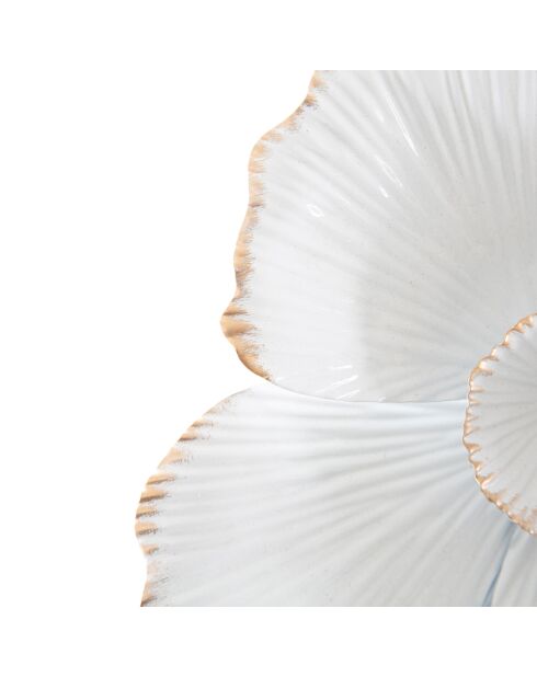 Miroir mural blanc flower blanc/doré - 85.5x82x2.6 cm