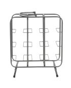 Porte-bouteilles pour 9 bouteilles gris foncé - 47.5x40x23 cm