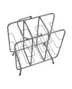 Porte-bouteilles pour 9 bouteilles gris foncé - 47.5x40x23 cm