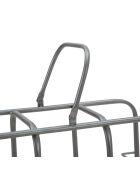 Porte-bouteilles pour 9 bouteilles gris foncé - 47.5x40x23 cm