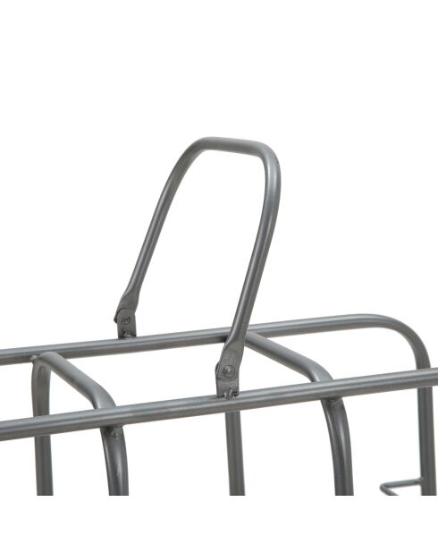 Porte-bouteilles pour 9 bouteilles gris foncé - 47.5x40x23 cm