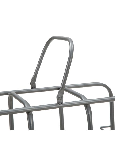 Porte-bouteilles pour 9 bouteilles gris foncé - 47.5x40x23 cm