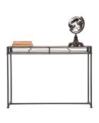 Console essential noir/brun - 80x110x40 cm