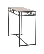 Console essential noir/brun - 80x110x40 cm
