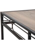 Console essential noir/brun - 80x110x40 cm