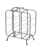 Porte-bouteilles pour 9 bouteilles gris foncé - 47.5x40x23 cm