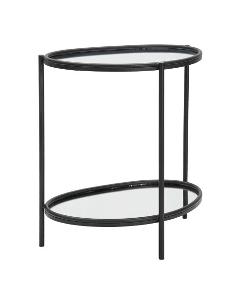 Table d'appoint noire - 58.4x53.3x36.8 cm