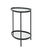 Table d'appoint noire - 58.4x53.3x36.8 cm