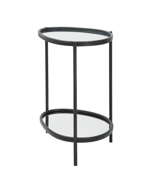 Table d'appoint noire - 58.4x53.3x36.8 cm