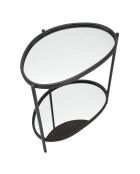 Table d'appoint noire - 58.4x53.3x36.8 cm