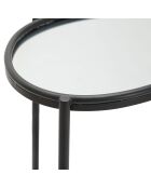 Table d'appoint noire - 58.4x53.3x36.8 cm