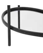 Table d'appoint noire - 58.4x53.3x36.8 cm