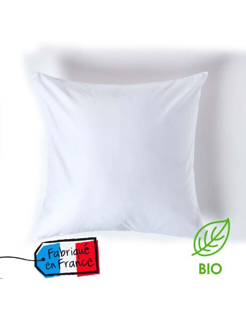 Oreiller 100% Coton Bio fabrication Française blanc