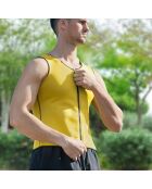 Gilet de Sport avec effet sauna pour homme jaune