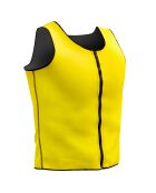 Gilet de Sport avec effet sauna pour homme jaune