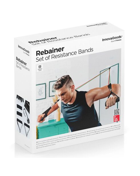 Set de Bandes de Résistance + accessoires & Guide d'entraînement multicolore