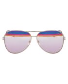 Roze goud/roze Aviator zonnebril voor dames