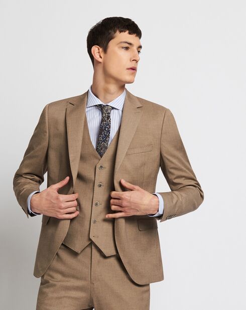 Veste de costume Vorrax marron