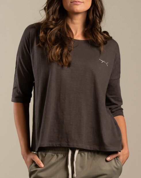 T-Shirt 100% Coton Sarah anthracite